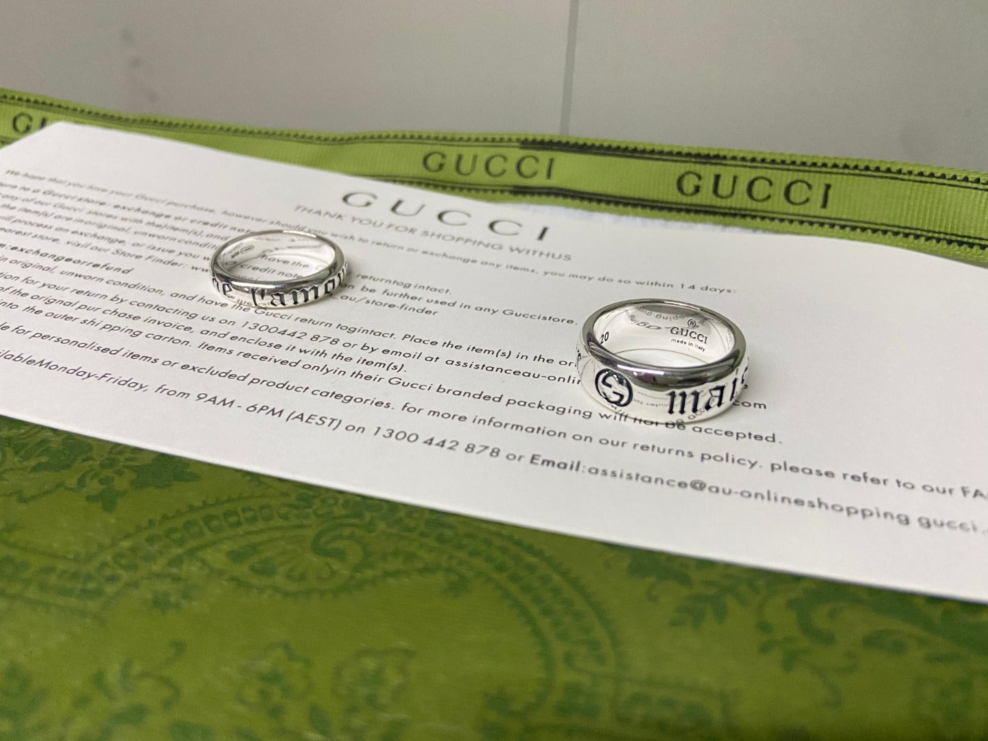 Double Gucci Maison de l'Amour Ring