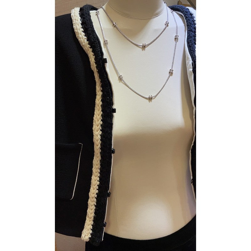 18K Chanel 24B Flowers Long Necklace
