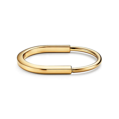 18K Tiffany Lock Bangle Bracelet