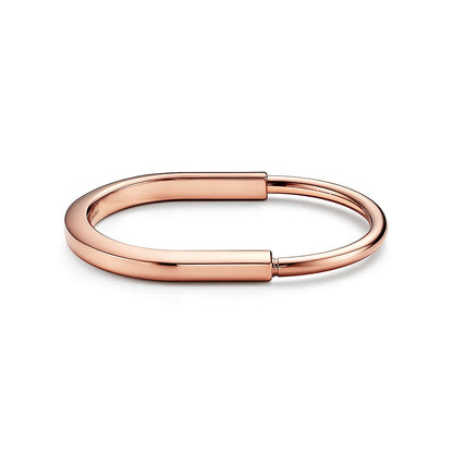18K Tiffany Lock Bangle Bracelet