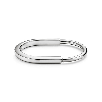 18K Tiffany Lock Bangle Bracelet