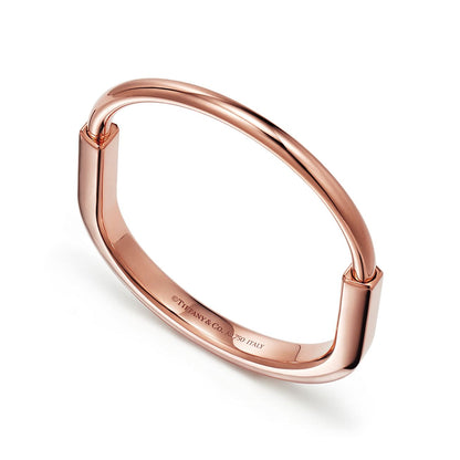 18K Tiffany Lock Bangle Bracelet