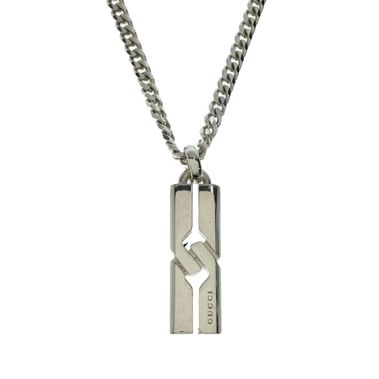 Double Gucci Knot Pendant Necklace